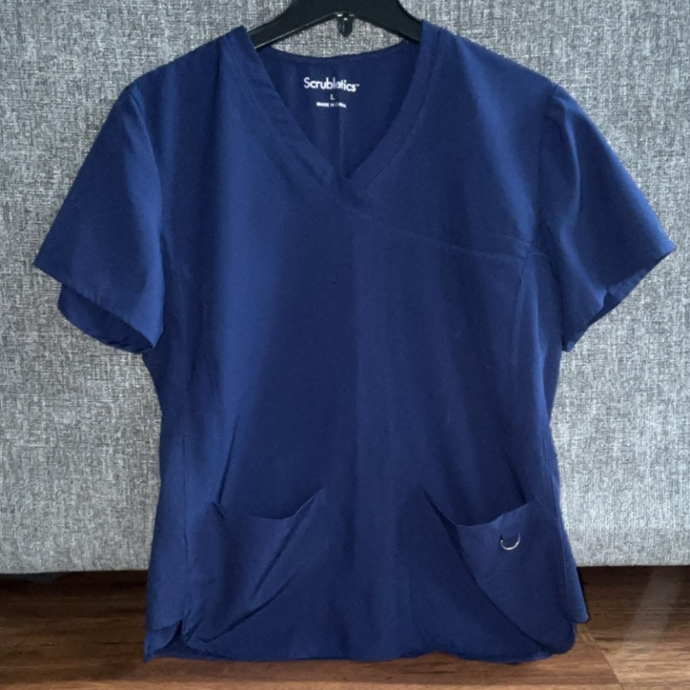 Women's Scrubletics Navy Scrub Top